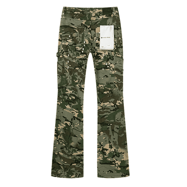 Calça Jeans Purple Brand Camuflada Flare (Verde Claro) - Imagem 2