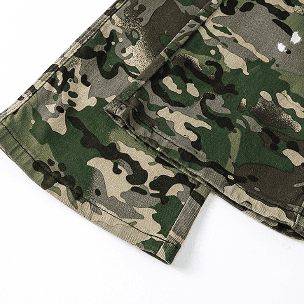 Calça Jeans Purple Brand Camuflada Flare (Verde Claro) - Imagem 6