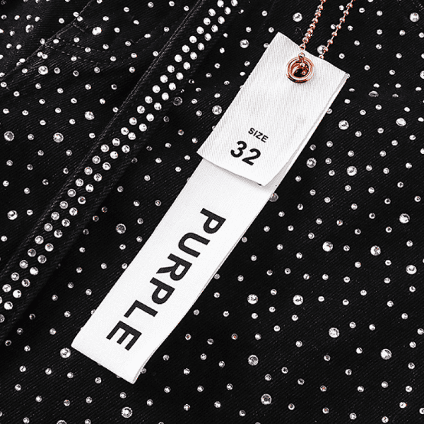 Short Jeans Purple Brand decorados com strass (Preto) - Imagem 5