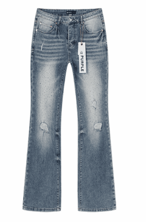 Calça Jeans Flared Purple Brand (Azul)