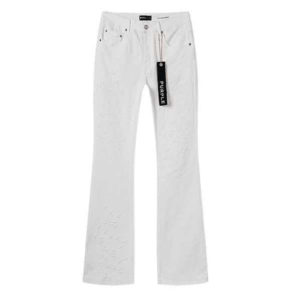 Calça Jeans Flared Purple Brand (Branca)