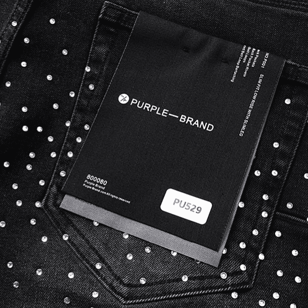 Short Jeans Purple Brand decorados com Cruz e strass - Imagem 6