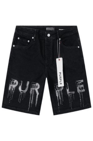 Short Jeans Purple Brand (Preto)
