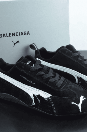 Tênis Balenciaga x Puma Speedcat Suede Distressed(Preto)
