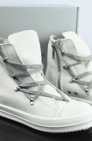 Tênis de cano alto Rick Owens DRKSHDW Hexa (Branco)