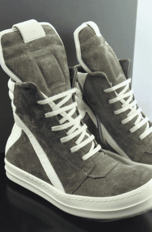 Tênis Rick Owens Geobasket Suede Leathe