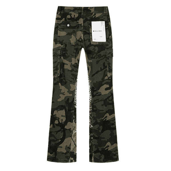 Calça Jeans Purple Brand Camuflada Flare (Verde) - Imagem 2