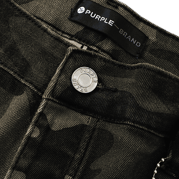 Calça Jeans Purple Brand Camuflada Flare (Verde) - Imagem 3