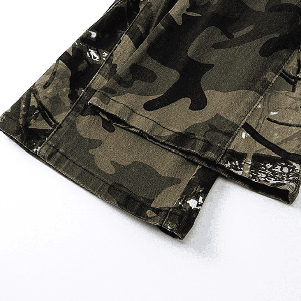 Calça Jeans Purple Brand Camuflada Flare (Verde) - Imagem 6