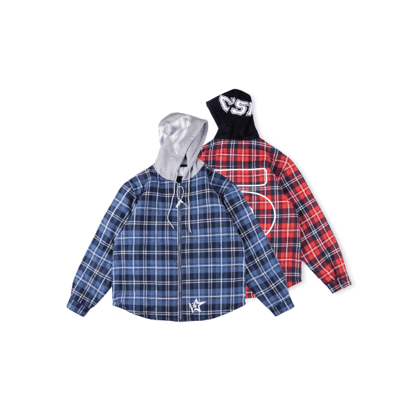 Jaqueta Sp5der Zip Flannel Shirt