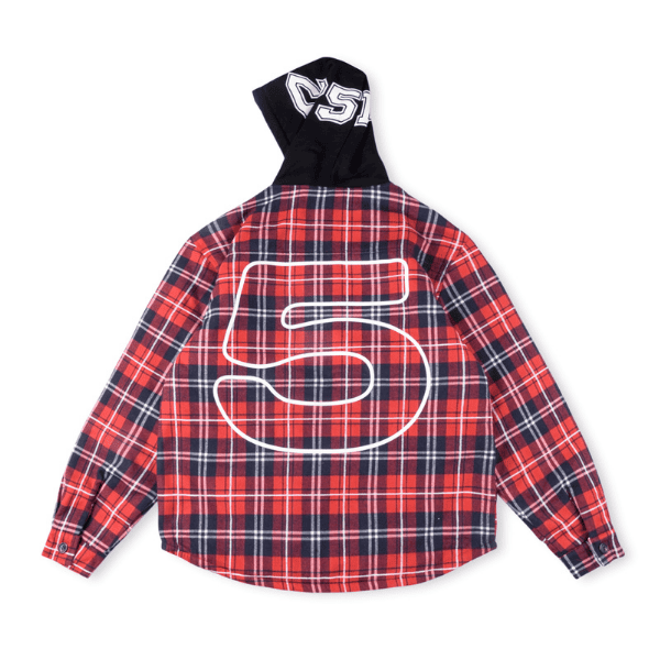 Jaqueta Sp5der Zip Flannel Shirt - Imagem 3