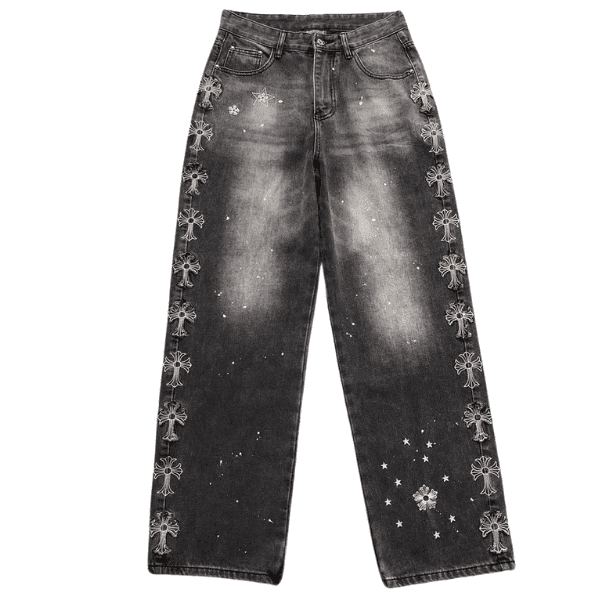 Calça Jeans Chrome Heart - Imagem 2