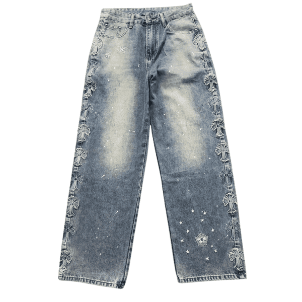 Calça Jeans Chrome Heart - Imagem 4