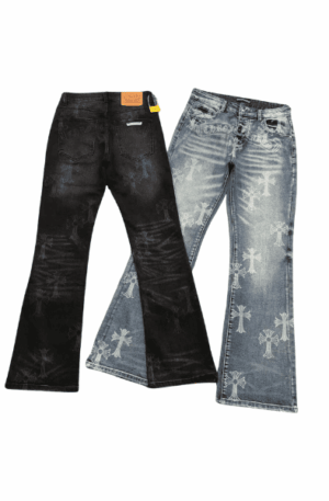 Calça Jeans Flare Chrome Heart