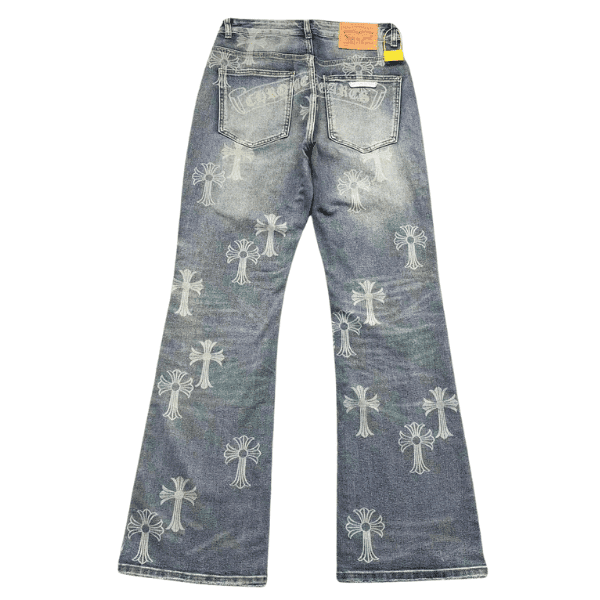 Calça Jeans Flare Chrome Heart - Imagem 3