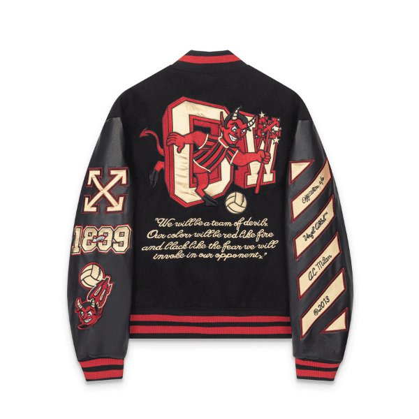 Jaqueta Varsity OFF-WHITE C/O Chicago Bulls - Imagem 2