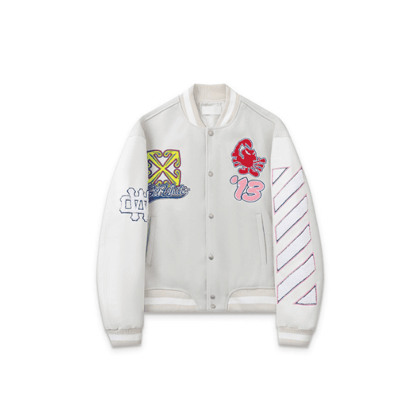Jaqueta Varsity Off-White WO