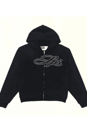 Jaqueta  Sp5der Rhinestone Script