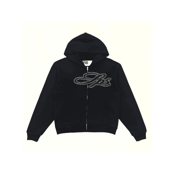 Jaqueta Sp5der Rhinestone Script