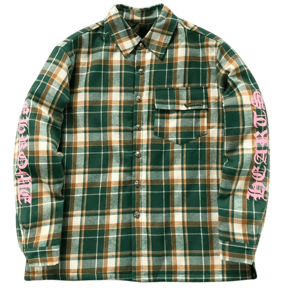 Jaqueta Chrome Hearts Plaid Flannel - Imagem 4
