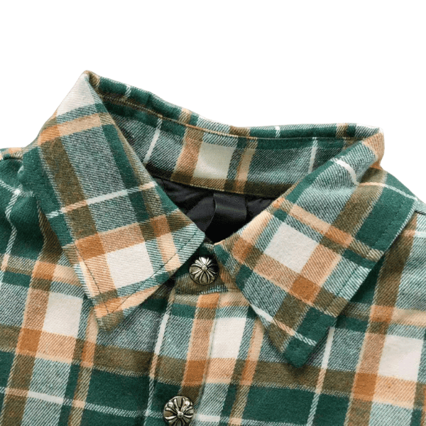 Jaqueta Chrome Hearts Plaid Flannel - Imagem 7