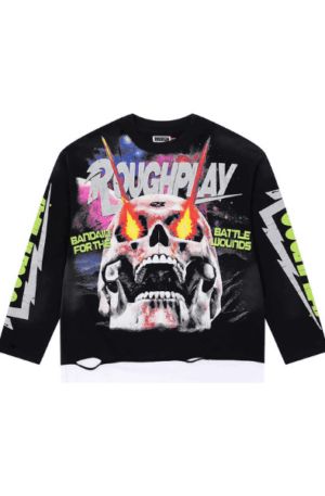Camisa Manga Longa Roughplay Bandaid Laser Eyes