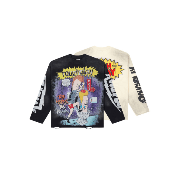 Camisa Manga Longa Roughplay Beavis and Butt-Hea