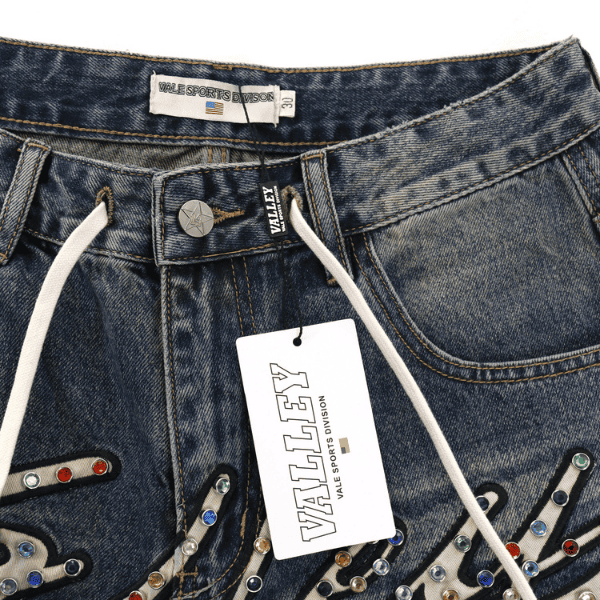 Short Vale Forever Valley Logo Denim - Imagem 3