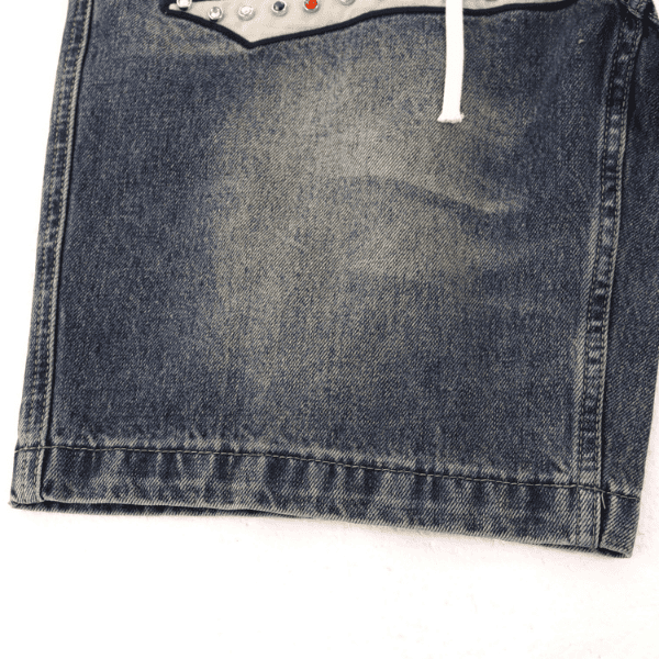 Short Vale Forever Valley Logo Denim - Imagem 4