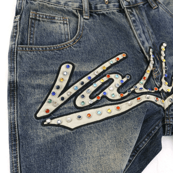 Short Vale Forever Valley Logo Denim - Imagem 5