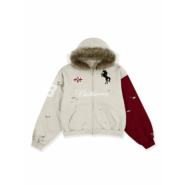Moletom Protocol Index Buttivore Fur Lining Zip