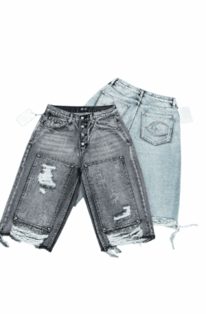 Short Jeans Thug Club Double Knee Damage