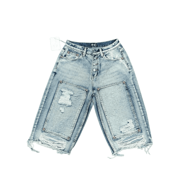 Short Jeans Thug Club Double Knee Damage - Imagem 4