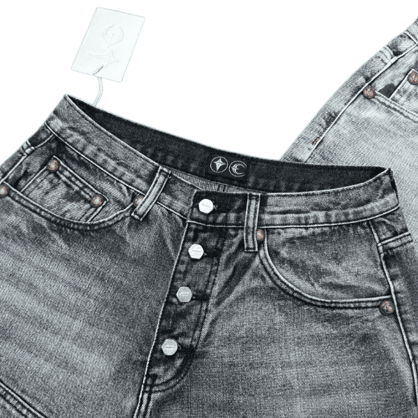 Short Jeans Thug Club Double Knee Damage - Imagem 7