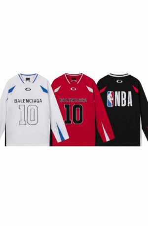 Camisa Manga Longa Balenciaga x NBA Oversized