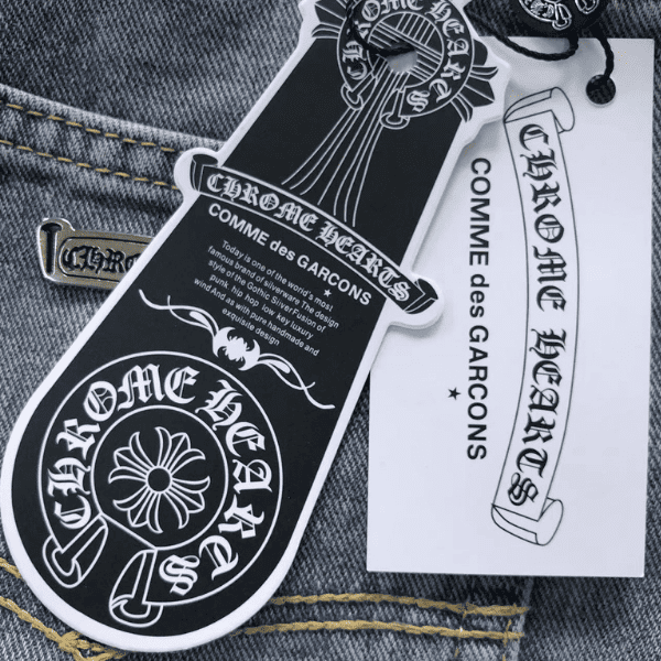 Calça Jeans Chrome Hearts Pink Cross - Imagem 5