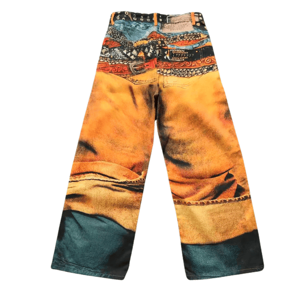 Calça Jeans Acne Studios Trompe L'Oeil Belt Print - Imagem 2