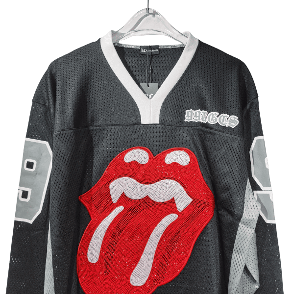 Camisa Manga Longa Chrome hearts Rolling stones jersey - Imagem 3