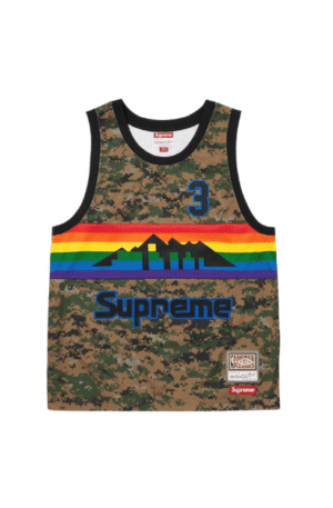 Regata NBA Supreme x Mitchell & Ness Teams Basketball Jersey (Camuflada)