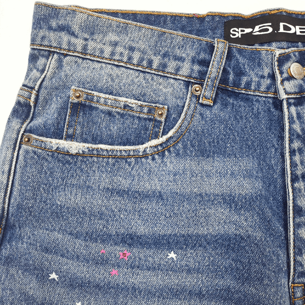 Short Sp5der Heavy Web Denim - Imagem 5
