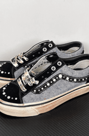 Tênis Vans OTW Old Skool Reissue 36 X Satoshi Nakamoto (Cinza)