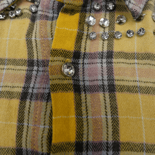 Camisa Social Manga Longa Vale Forever Valley Lemonhead Flanelada Com Strass - Imagem 4