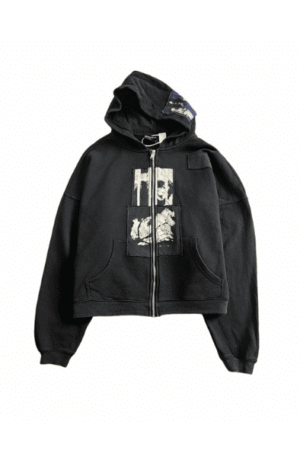 Jaqueta Bottega Desires logo-patch full-zip