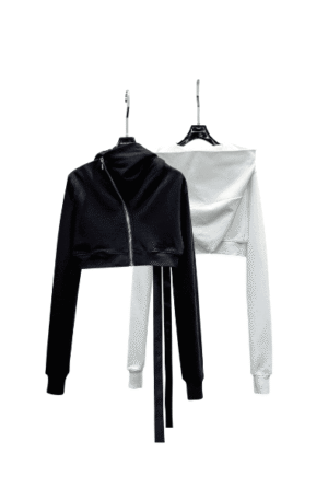 Jaqueta Rick Owens DRKSHDW asymmetric-zip