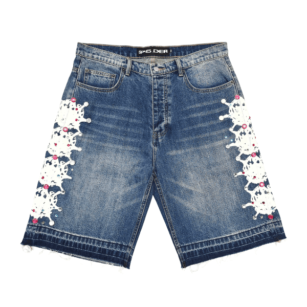 Short Sp5der Web Stone Denim - Imagem 4