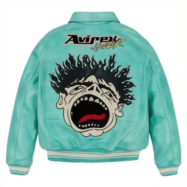 Jaqueta Varsity Hellstar x Avirex Turquoise - Imagem 2