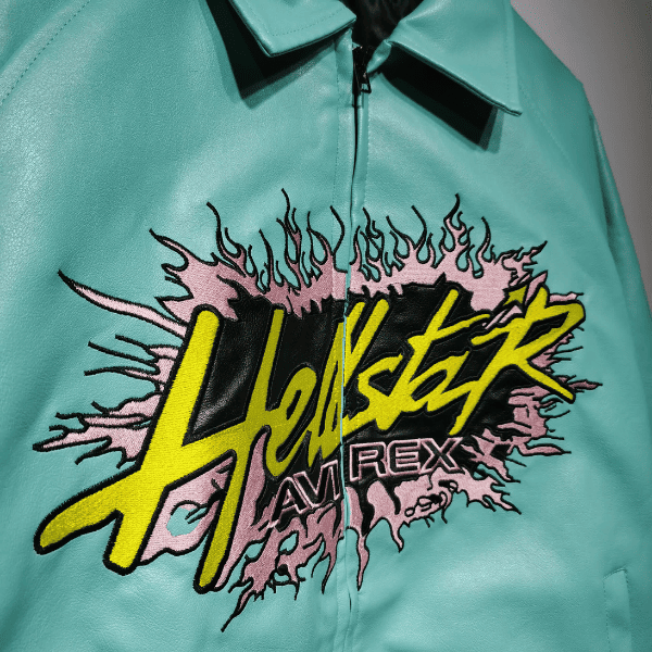 Jaqueta Varsity Hellstar x Avirex Turquoise - Imagem 3