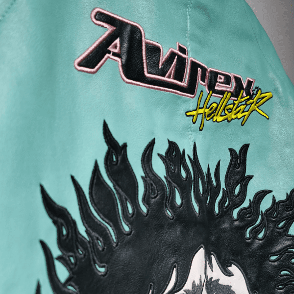 Jaqueta Varsity Hellstar x Avirex Turquoise - Imagem 6