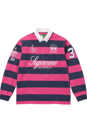 Camisa Polo Manga Longa Supreme La Martina Rugby "Rosa"