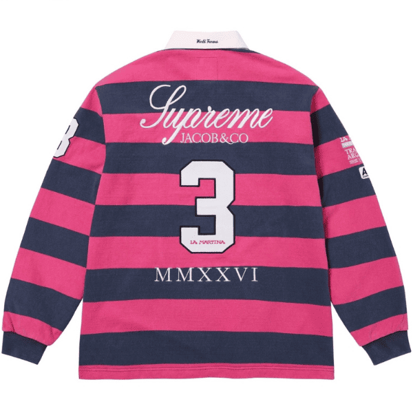 Camisa Polo Manga Longa Supreme La Martina Rugby "Rosa" - Imagem 2